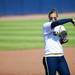 Michigan sophomore Sara Driesenga reacts to a hit in the game against Louisiana-Lafayette on Friday, May 24. Daniel Brenner I AnnArbor.com